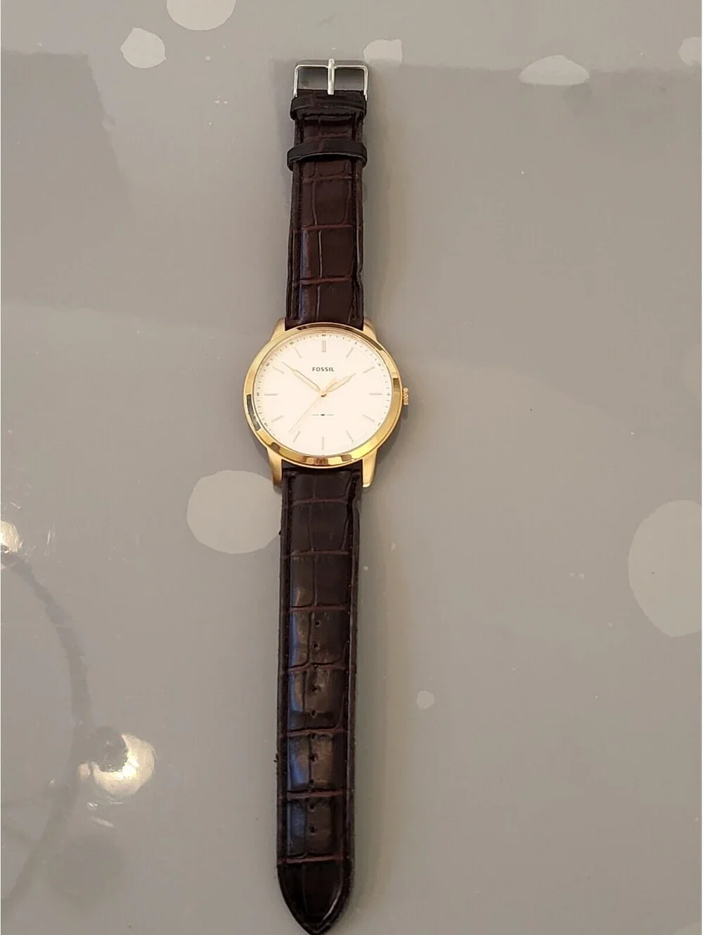 The Minimalist by Fossil 44mm Luxury Men's Watch StainlessSteel Cream Dial LNWOT